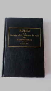 REGELN DER GESELLSCHAFT ST VINCENT DE PAUL MIT ERKLÄRENDEN HINWEISEN AMERIKANISCHE AUSGABE 1924 - Bild 1 von 13
