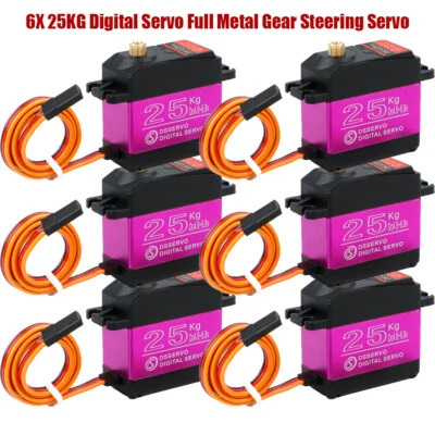 6x 25KG Digital Servo Lenkgetriebe für RC Auto Hubschrauber Drone Car Boat Robot - Bild 1 von 4