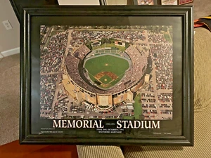 Baltimore Orioles 31x25 Enmarcado Último partido en el Memorial Stadium - Imagen 1 de 5