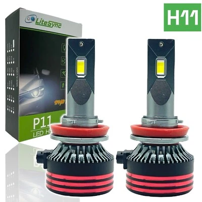 LITESYNC H11 LED Fog light Bulbs Kit 13000Lm Canbus Error Free For VW - Image 1 of 4