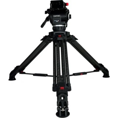 Cartoni Focus 22 Cine Fluid Head with 2-Stage Carbon Fiber Tripod, Mid-Level - Image 1 of 4