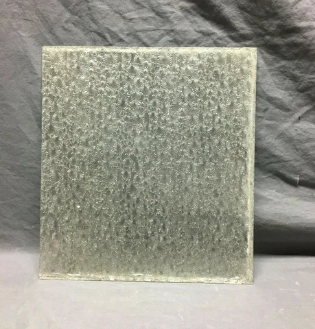 1 Piece Vintage Florentine Privacy Textured Glass 13x14 Old 297-21B Cover