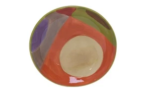 Pier 1 Urban Dot Hand Painted Earthenware 4" Individual Dip Dish - Picture 1 of 2