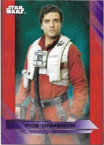 2017 Topps Star Wars The Last Jedi  Purple Parallel #6 Poe Dameron