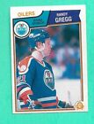 (1) RANDY GREGG 1983-84 O-PEE-CHEE # 28 OILERS ROOKIE NM CARD (H2801). rookie card picture