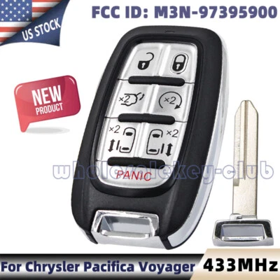 Mando a distancia para Chrysler Pacifica Voyager 2017 2018 2019 2020 M3N-97395900 Foto 1 de 4