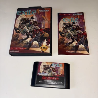 Exile (SEGA GENESIS) Complete CIB -  Tested - Authentic Excellent - Image 1 of 4