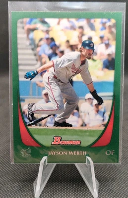 2011 Bowman Green /450 #121 Jayson Werth Washington Nationals Baseball Card - Image 1 of 2