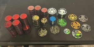 450x Official Pokémon Coins From Various Sets Charizard Pikachu Riakou Eevee NM - Picture 1 of 14