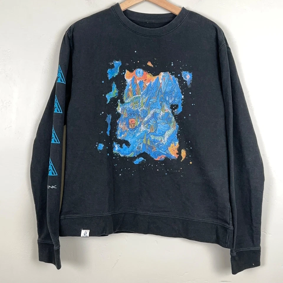 Suéter CB Ink Hombres S Chris Benchetler Naturaleza Pyscodélica Boho Gorpcore Esquí Arte Foto 1 de 4