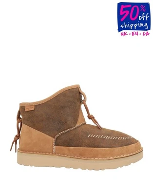 RRP€285 UGG Campfire Crafted Regenerated Leather Boots US4 UK2 EU34.5 Waterproof - Image 1 of 4