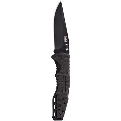 SOG Salute Mini- Black Oxide G10 Folding Knife - Image 1 of 4