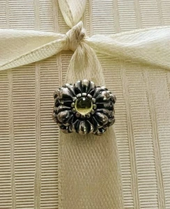 Pandora Birthday Bloom August Cabochon Peridot Charm. 2 Available - Picture 1 of 3