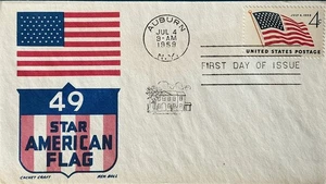  Cachet Craft Ken Boll 1132 49 Star US Flag 1959  - Picture 1 of 1