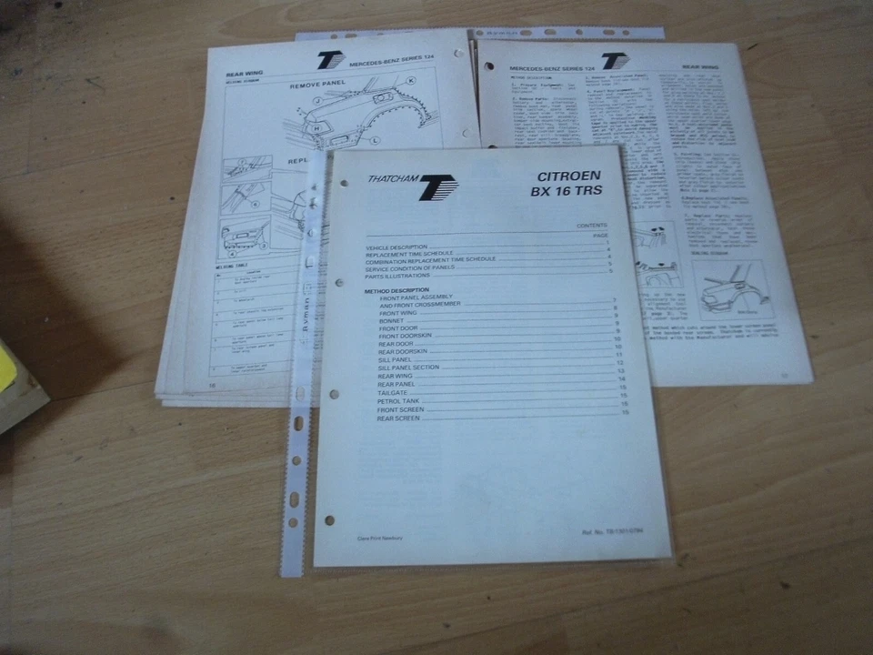Body Repair Manual Citroen BX 16   - Ultra rare Thatcham Mira Manual - Image 1 of 1