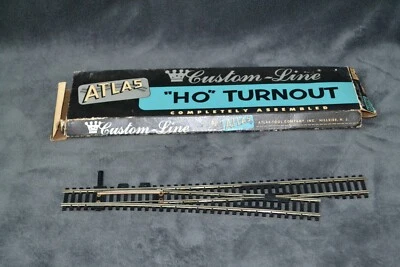 VTG NOS Atlas #6R HO Scale Custom-Line #6 Right hand Manual Brass Turnout Switch - Image 1 of 3