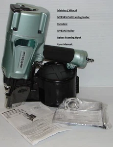Metabo / HPT NV83A5 3-1/4" Coil Framing Nailer, Brand New Hitachi Retail Boxed. - Picture 1 of 3