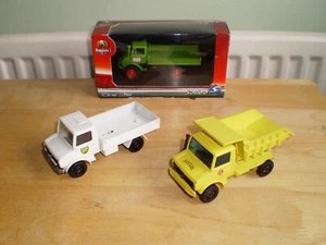 X2 VINTAGE DIECAST 1/50 SOLIDO + OTHER UNIMOG TRUCKS IN GOOD CONDITION UNBOXED - Picture 1 of 8