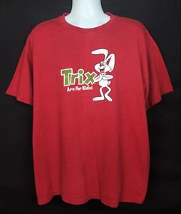 Camiseta Steve & Berrys Para Hombre XL Trix Are For Kids Conejo Cereal Rojo Manga Corta - Imagen 1 de 9