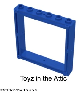 Lego 1x 3761 Blue Window 1 x 6 x 5 6971 Space - Picture 1 of 1