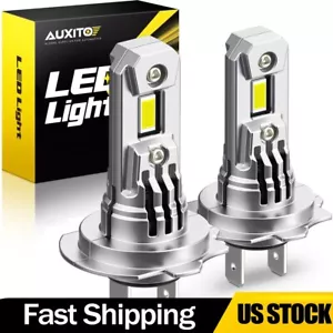 1/2SET AUXITO H7 LED Headlight Bulbs High Low Beam 6500K White Canbus Error Free - Picture 1 of 26