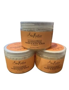 3PK Shea Moisture Coconut & Hibiscus Illuminating Hand & Body Scrub ~ 12 OZ EACH - Picture 1 of 3