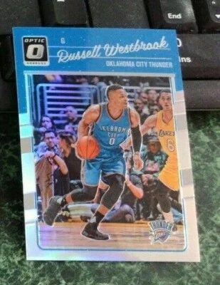 2016-17 Panini Optic #145 ... Russell Westbrook Silver Prizm ... Thunder - Image 1 of 2