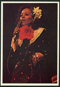 1975 Diana Ross Figurine Panini Pop Stars # 81 High Grade Perfect Centering