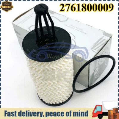 Filtro de aceite 27618009 nuevo ajuste para Mercedes Benz C300 E350 R350 S550 SL400 SLK350 Foto 1 de 4