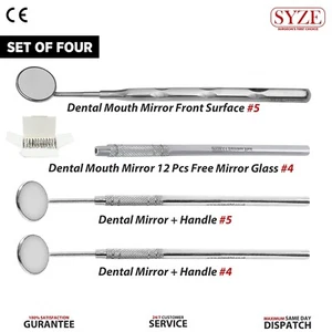 Espejo bucal dental con mango de aumento N0,5,4 acero inoxidable alemán - Imagen 1 de 26