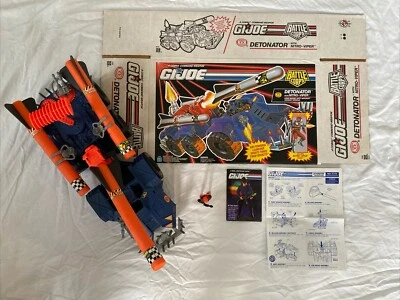COMPLETE GI JOE COBRA DETONATOR & NITRO-VIPER WITH GUN, BOX And Blueprint 1993 - Image 1 of 4