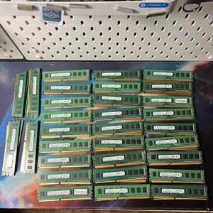 LOT OF 124! 4GB Samsung DDR3-12800U CL11-13 1Rx8 DIMM Desktop RAM •31x 16GB Kits - Picture 1 of 6