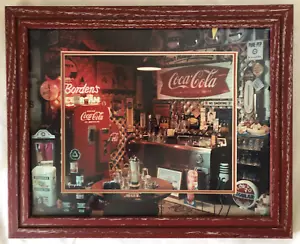 Coca Cola Print Soda Shop Gas Globe collectables Ice cream shop - Picture 1 of 6