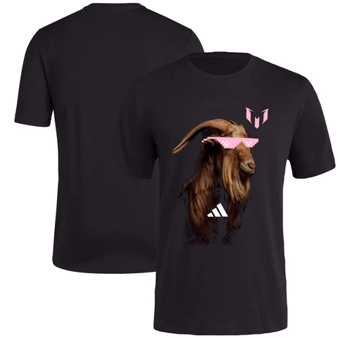 Men's Messi x adidas Black Sunny Goat T-Shirt Cover