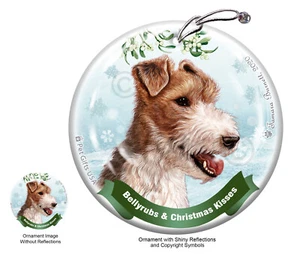 Bellyrubs & Kisses Ornament - Wire Fox Terrier - Picture 1 of 1