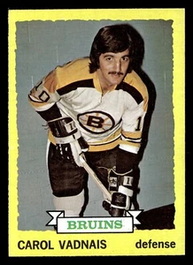 1973 Topps Carol Vadnais #58 EX-MT Boston Bruins - Picture 1 of 2