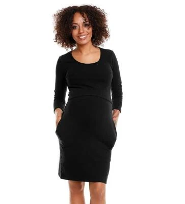 Selente Mummy Love 1445 Damen Umstandskleid Stillkleid (made in EU) 3/4-Ärmel - Bild 1 von 4