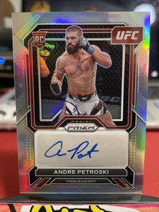 2023 Panini Prizm UFC Andre Petroski #SAAPK Silver Prizm Rookie RC Autograph