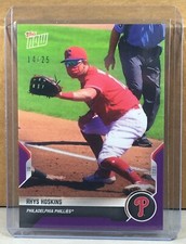 2021 TOPPS NOW Opening Day #OD-275 RHYS HOSKINS PHILLIES Purple Parallel 14/25