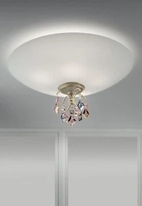 Plafoniera da soffitto design classico in vetro e cristallo MS-119 - Imagen 1 de 2