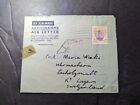 1955 British Malaya Airmail Aerogramme Air Letter Cover to Lucerne Switzerland