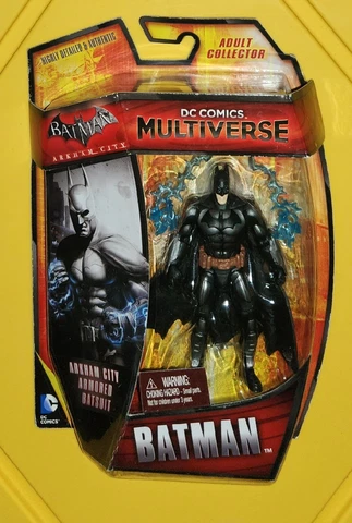 DC Comics Multiverse Arkham City Batman Armored Batsuit 4" Figure Mattel NEW MOC Cover