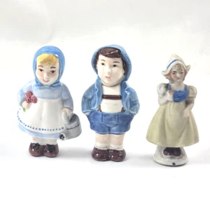 1975 Duncan Keramik Prod Inc blau Junge Mädchen & niederländisches Mädchen hergestellt in Japan - Bild 1 von 7