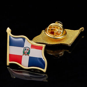 North America The Dominican Republic Flag Lapel Pin Badges On Backpack Pins 