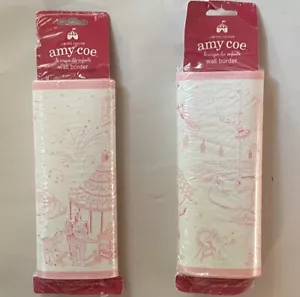 Amy Coe 'le cirque des enfants' Pink Toile Wallpaper Border - 2 Packages - Picture 1 of 4