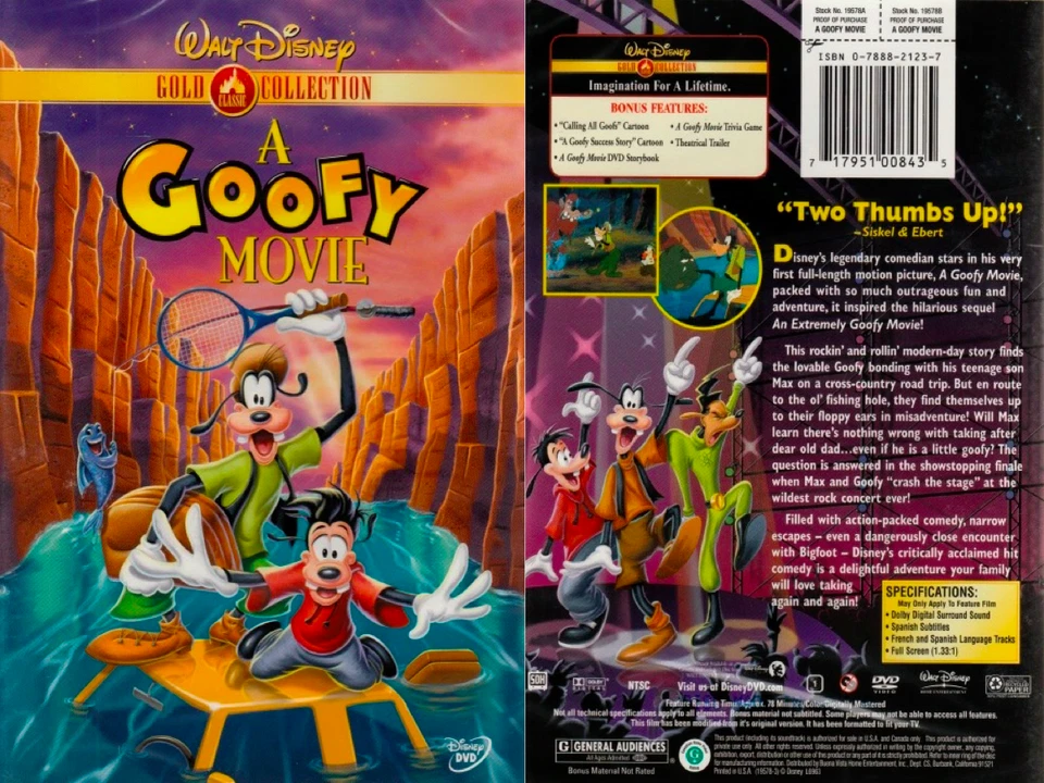 A Goofy Movie (DVD, 2000, Gold Collection Edition) Foto 1 de 1