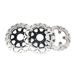 Front Rear Brake Rotors Discs For Suzuki GSX 600 F GSX 750 F Katana 2004-2006 05 - Picture 1 of 13