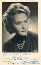 Erika von Thellmann 1902-88 autograph signed photo 3.5"x5.5" Austrian actress