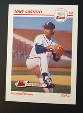 1991 Impel Line Drive Richmond Braves Tony Castillo VZ #428