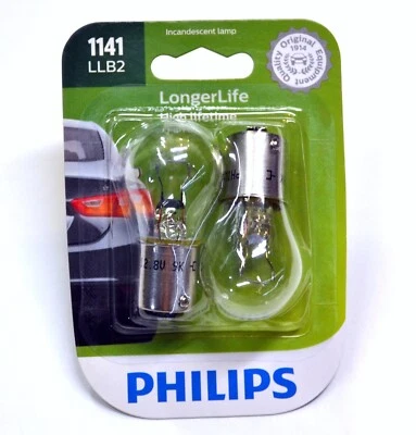 Philips LongerLife 1141 18.43W duas lâmpadas luz de seta traseira substituir upgrade - Imagem 1 de 4